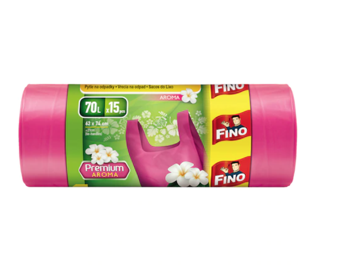 Fino Saci Gunoi HD 70 L Color 15 buc
